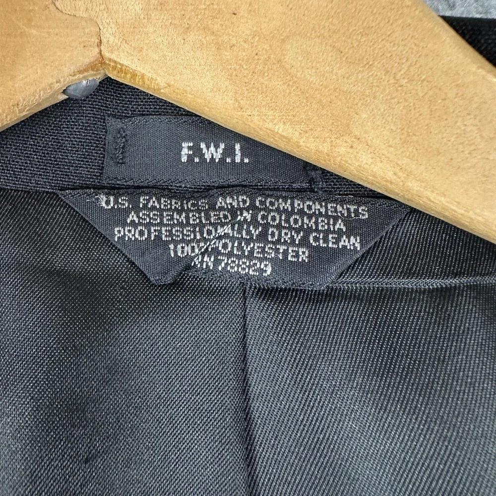 Formal Wear International Tuxedo Suit Jacket Mens 46S Black Peak Lapel Dinner